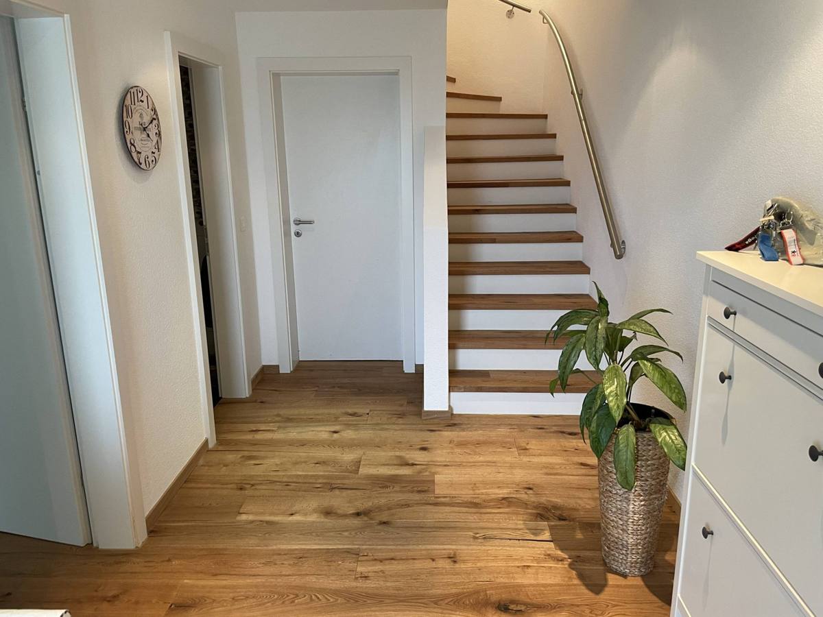 Treppe mit Parkettstufen